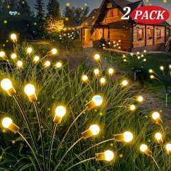 2 pack Solar Firefly Garden Light Outdoor Decoration,