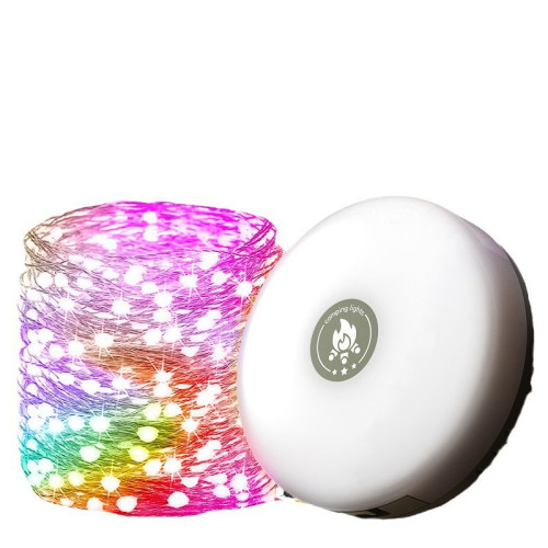新款露營燈七彩串線燈照明手電筒LED磁吸充電戶外氛圍野營帳篷燈