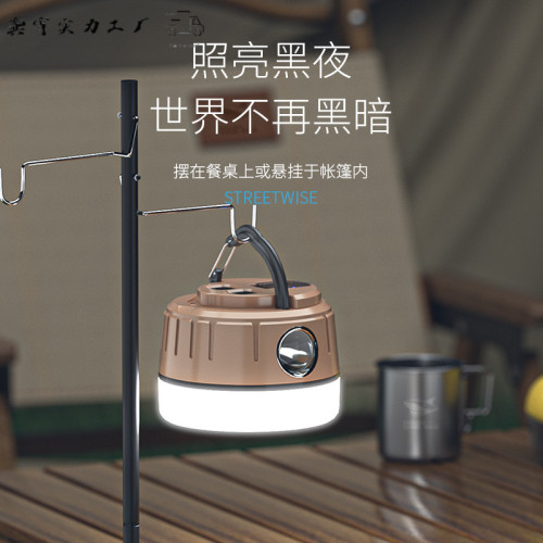 太陽能可充電超長續航露營燈擺攤應急燈野營移動充電式照明應急燈