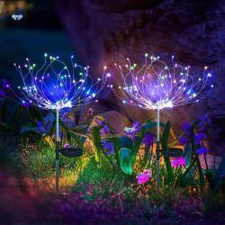 2 Packs Set Of 200LED Olar Fireworks Lights, Outdoor Solar