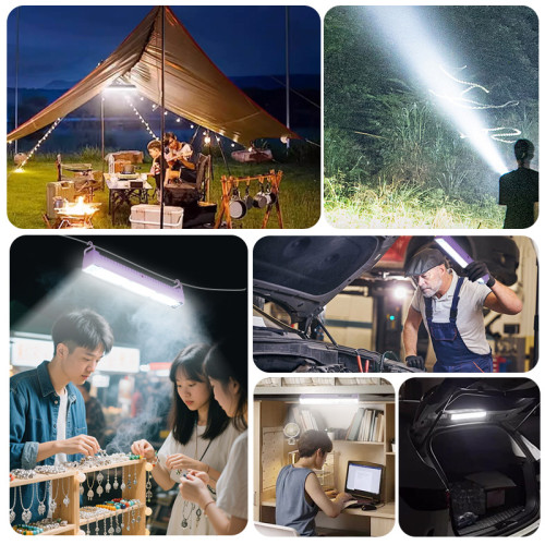 充電式磁吸應急照明燈戶外露營led燈超長續航專用擺攤地攤夜市燈