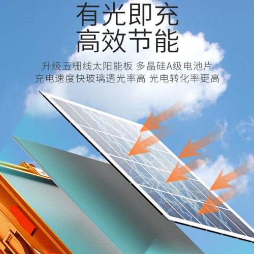 太陽能戶外露營燈夜市地攤手提燈超長續航應急擺攤照明充電一體燈