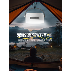 可攜式充電帳篷燈戶外強光照明野營燈泡掛燈應急超亮長續航露營燈