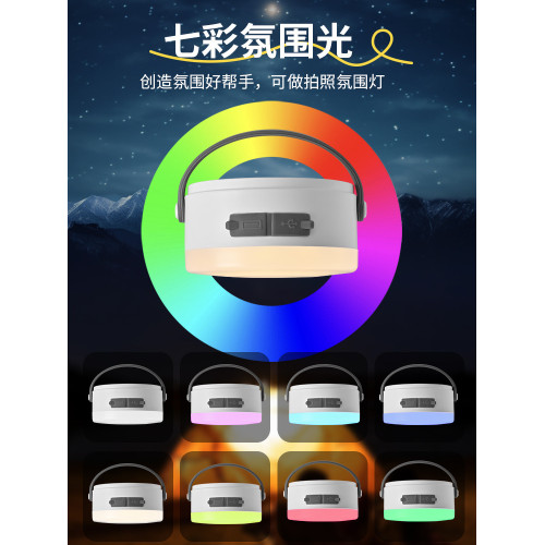 可攜式充電帳篷燈戶外強光照明野營燈泡掛燈應急超亮長續航露營燈