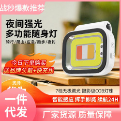 初容磁吸頭燈隨身可攜式照明燈強光超亮工作燈戶外釣魚感應手電筒