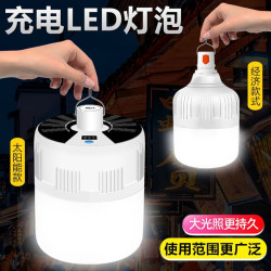 亮太陽能照明燈可充電式燈泡家用戶外露營夜市擺攤燈應急燈
