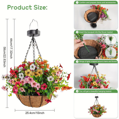 Powered Hanging Lights with Auto On Off Sensor Solar