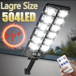 2026新款504led太陽能路燈高亮度6500K戶外