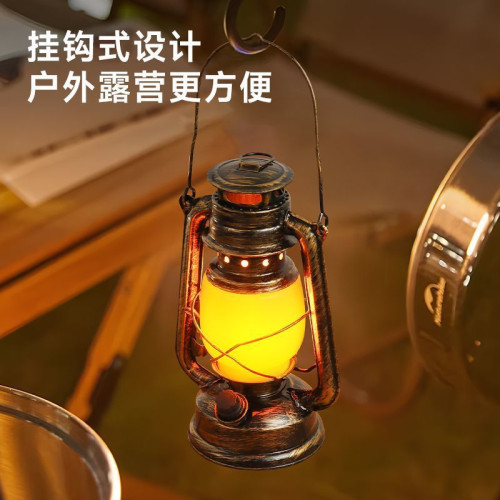 充電酒吧台燈復古露營燈裝飾桌燈戶外老式煤油燈馬燈劇本殺燈