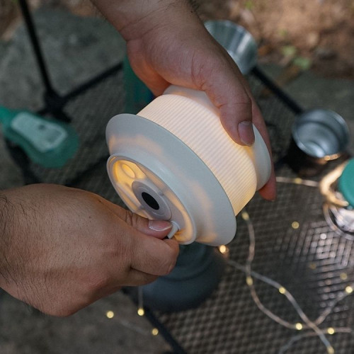 戶外星河露營卷尺燈野營氛圍防水可攜式收納串燈營地照明led帳篷燈