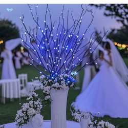 LED Lighted Twig Decorative Lamp, Battery Powered Lighted