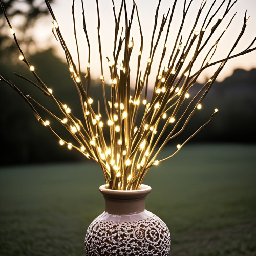 LED Lighted Twig Decorative Lamp, Battery Powered Lighted