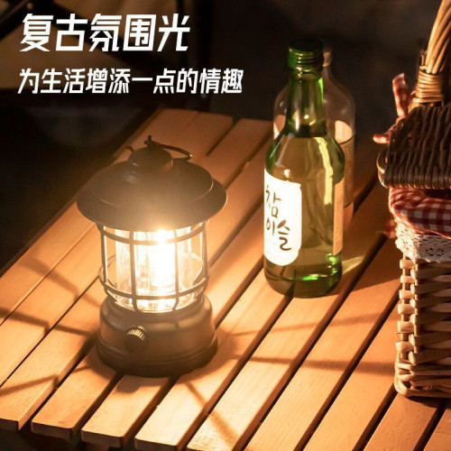 戶外露營燈復古馬燈續航超長野營燈擺攤氛圍燈充電照明帳篷燈桌面