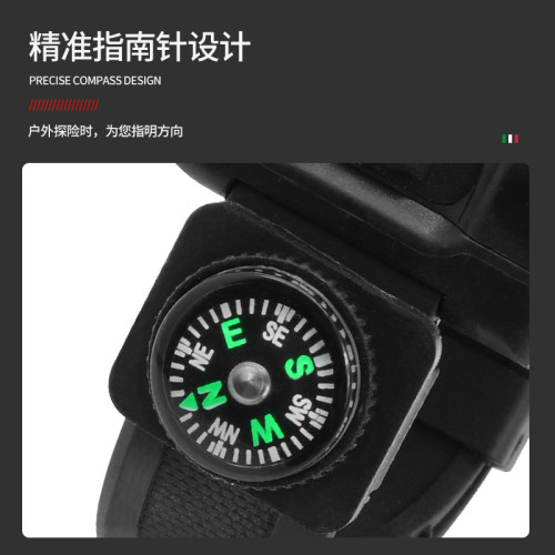 戶外LED機械表手腕燈LED手腕燈USB充電防水個性時尚夜跑裝備