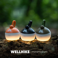 WELLHIKE迷你小桔燈  戶外照明手提氛圍應急夜燈露營帳篷氛圍掛燈