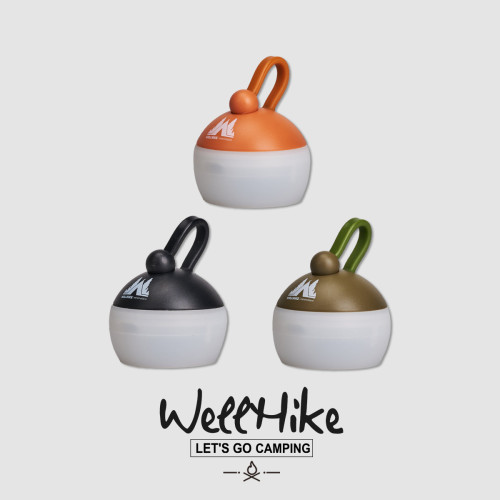 WELLHIKE迷你小桔燈  戶外照明手提氛圍應急夜燈露營帳篷氛圍掛燈