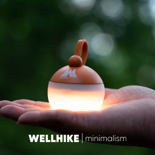 WELLHIKE迷你小桔燈  戶外照明手提氛圍應急夜燈露營帳篷氛圍掛燈