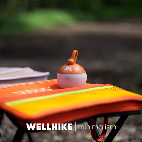WELLHIKE迷你小桔燈  戶外照明手提氛圍應急夜燈露營帳篷氛圍掛燈