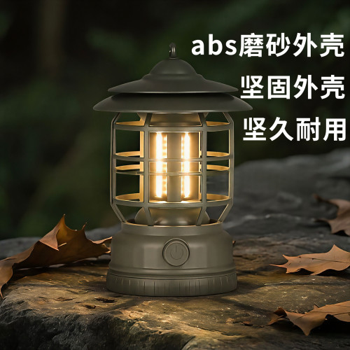 太陽能戶外露營燈復古多功能手提野營燈超長續航充電照明燈帳篷燈