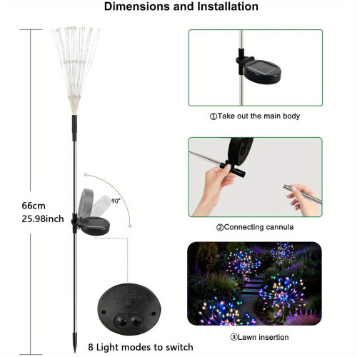 Solar Powered Outdoor Garden LED Lights, Christmas