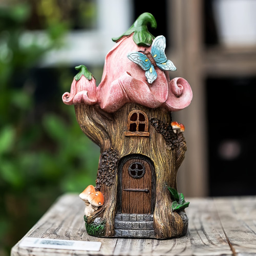 11Inch Outdoor Garden Statues, Mushroom House Decor, Gnome
