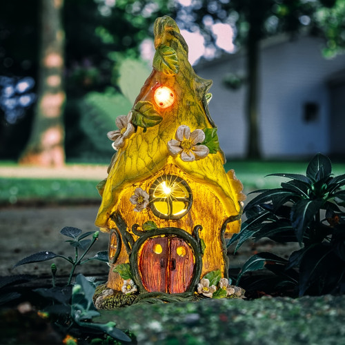 11Inch Outdoor Garden Statues, Mushroom House Decor, Gnome