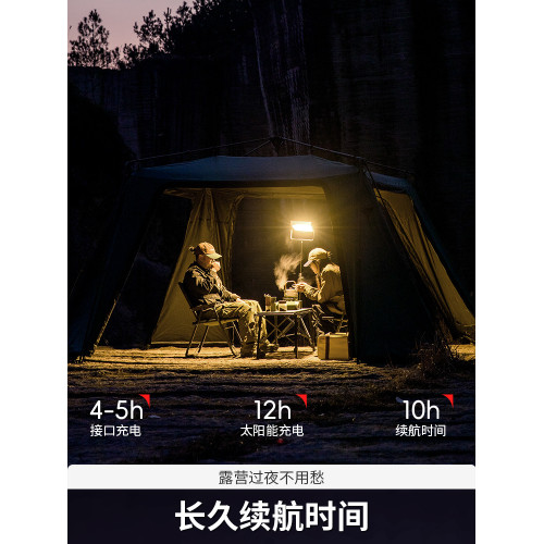 北山狼戶外照明燈超亮強光擺攤夜市燈停電應急專用燈露營照明燈