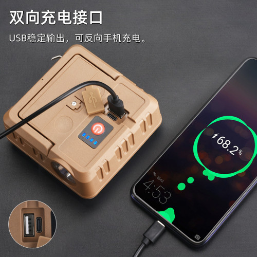 新款USB充電燈泡戶外LED帳篷燈移動夜市燈地攤燈停電應急野營燈