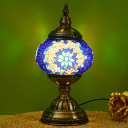 Turkish Moroccan Mosaic Table Lamp Bedside Night Light with