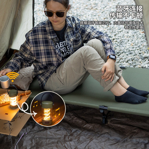 戶外可攜式手提燈藍牙音響小型露營帳篷燈超長續航LED燈無線氛圍燈