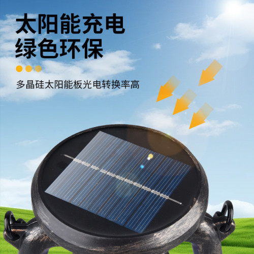 戶外暖白雙色太陽能露營燈可攜式掛燈USB充電家用照明帳篷燈led燈
