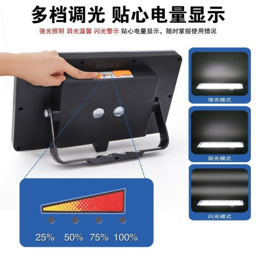 新款夜市擺攤LED燈充電式移動戶外照明燈強光支架停電應急露營燈