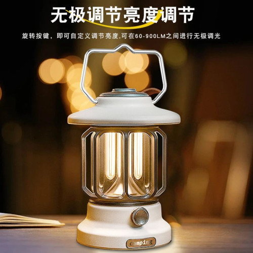 露營燈復古馬燈戶外超長續航野營帳篷燈營地充電照明氛圍手提掛燈