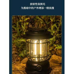 戶外露營燈帳篷燈野營led氛圍燈復古馬燈營地照明超長續航 掛式燈