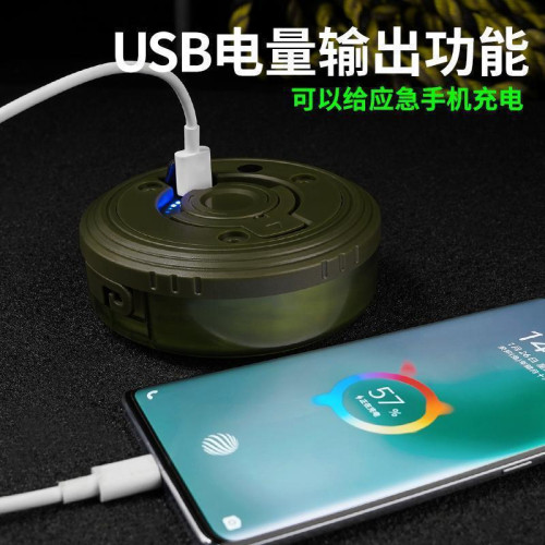 露營燈戶外燈超長續航野營燈USB充電七彩氛圍燈戶外可收納帳篷燈