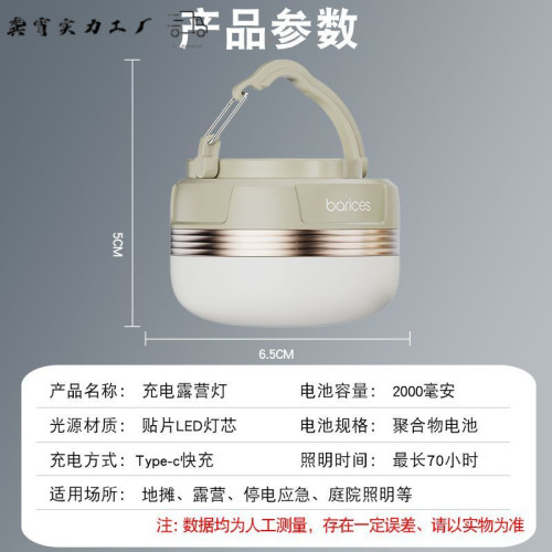露營燈超長續航超亮迷你帳篷燈天幕氛圍可攜式戶外野營燈充電照明燈