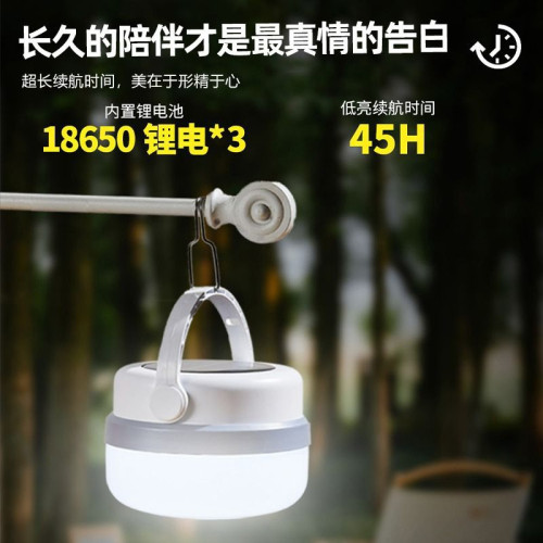 戶外燈露營燈超長續航照明充電燈帶大功率掛式應急燈太陽能停電