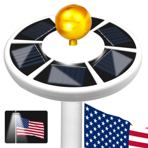 2026新款超亮太陽能旗桿燈寬覆蓋
