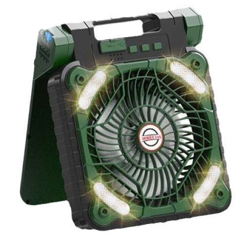 露營太陽能風扇可折疊USB充電戶外風扇桌面風扇可做充電