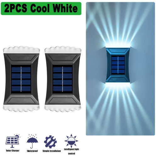 2/4PCS Solar Tungsten WAll Lights Outdoor, Motion Sensor