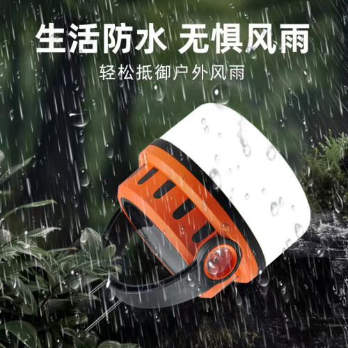 太陽能露營燈戶外充電野營燈LED球泡燈家用應急夜市長續航地攤燈