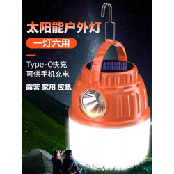 露營燈太陽能戶外超長續航充電掛燈照明停電應急燈擺攤家用夜市