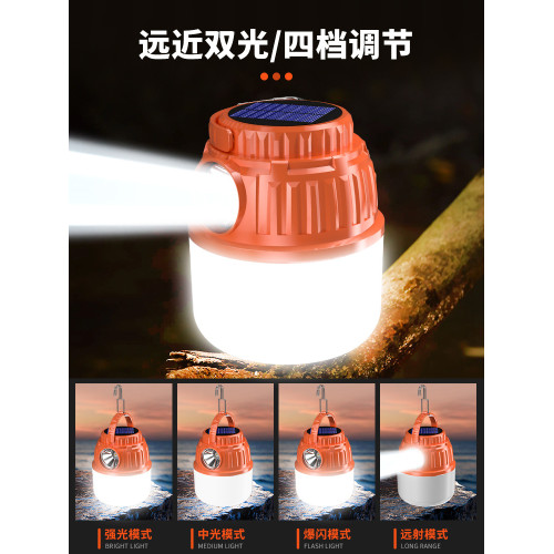 露營燈太陽能戶外超長續航充電掛燈照明停電應急燈擺攤家用夜市