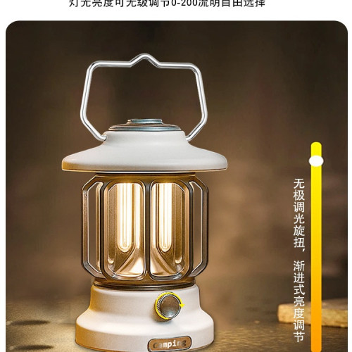 露營燈戶外照明燈復古馬燈超長續航野營燈手提充電氛圍照明帳篷燈