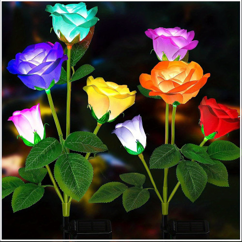 Solar Garden Lights Latest Version Outdoor Solar Lights, 7