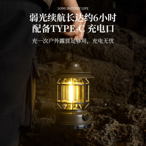 2025新款復古露營戶外照明馬燈超長續航營地充電氛圍帳篷擺地攤復