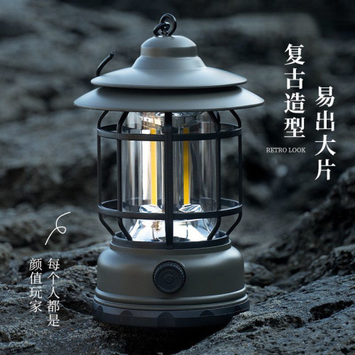 2025新款復古露營戶外照明馬燈超長續航營地充電氛圍帳篷擺地攤復