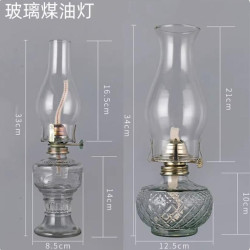 復古老式煤油燈用油老馬燈鄕村懷舊火水燈洋油燈長明燈玻璃馬燈