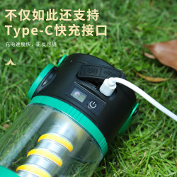 數字電量顯示太陽能驅蚊燈多功能家用行動電源應急太陽能露營燈