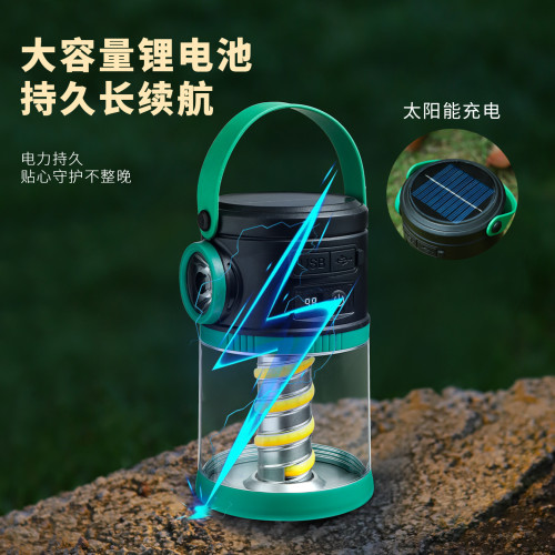 數字電量顯示太陽能驅蚊燈多功能家用行動電源應急太陽能露營燈